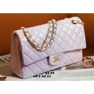 Chanel Gradient Lambskin & Gold-Tone Metal Classic Flap 11.12 Handbag A01112 Pink/Purple 2024