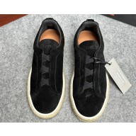 Ermenegildo Zegna Triple Stitch™ suede Men's sneakers espadrilles 04 2024