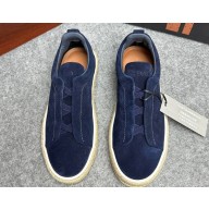 Ermenegildo Zegna Triple Stitch™ suede Men's sneakers espadrilles 06 2024