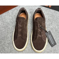 Ermenegildo Zegna Triple Stitch™ suede Men's sneakers espadrilles 08 2024