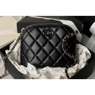 Chanel Lambskin & Gold-Tone Metal Clutch with Chain Bag AP4000 Black 2024