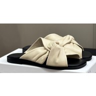 The Row Knot Flats Sandals Off White 2024