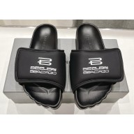 Balenciaga Women/Men Five toe shape Slide Sandals Black/White 2024