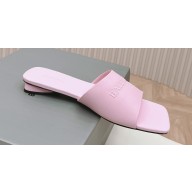 Balenciaga Duty Free Flat Sandals in shiny soft sheepskin Pink 2024