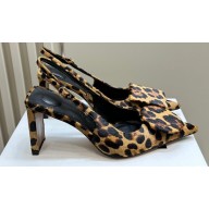 Jacquemus Heel 7.5cm Les slingbacks Duelo hautes Circle square pumps Horsehair 2024