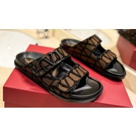 Valentino Vlogo Toile Iconographe Women/Men slide sandals 09 2024