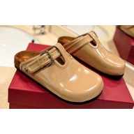 Valentino Fussfriend footbed Women/Men Fussbett Sabots in calfskin leather Beige 2024
