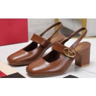 Valentino Heel 6.5cm VLogo Locker Mary-Jane slingback pumps in calfskin MIRRORED Silver 2024
