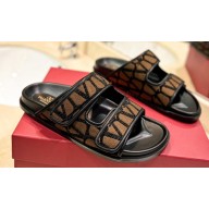 Valentino Vlogo Toile Iconographe Women/Men slide sandals 03 2024