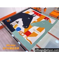 Hermes scarf 90x90cm in silk twill Top Quality 173 2024