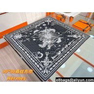 Hermes scarf 90x90cm in silk twill Top Quality 169 2024