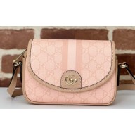 Gucci Ophidia GG mini shoulder bag 772239 Dusty pink GG Supreme canvas 2024