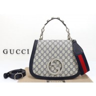 Gucci Blondie medium top handle bag 721172 Blue GG Supreme canvas 2024
