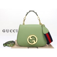 Gucci Blondie medium top handle bag 721172 leather Green 2024