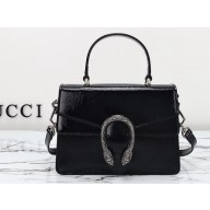 Gucci Dionysus small top handle bag 799599 patent leather Black 2024
