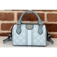 Gucci Web Ophidia super mini bag 781490 Dusty blue GG Supreme canvas 2024
