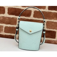 Gucci GG super mini shoulder bag leather 772795 Light Green 2024