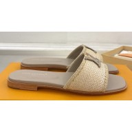 Louis Vuitton LV By The Pool LV Capri Flat Mules Raffia 01 2024