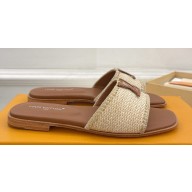 Louis Vuitton LV By The Pool LV Capri Flat Mules Raffia 04 2024