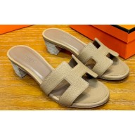 Hermes Heel 5cm Oasis Sandals in Togo Leather (original quality) 33