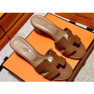 Hermes Heel 5cm Oasis Sandals in Togo Leather (original quality) 53