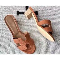 Hermes Heel 5cm Oasis Sandals in Togo Leather (original quality) 16