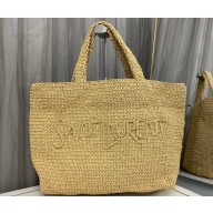 Saint Laurent Tote bag in raffia 776763 Beige in Original Quality 2024