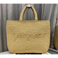 Saint Laurent Tote bag in raffia 776763 Beige 2024