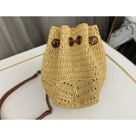 Saint Laurent MINI JOE bag in raffia 774297 2024