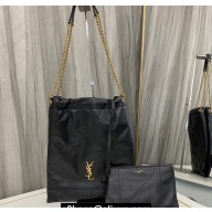 Saint Laurent JAMIE 4.3 POCHON Bag in lambskin 781666 Black 2024