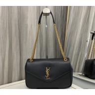 Saint Laurent Calypso small Bag in grained lambskin 777398 Black 2024