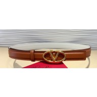 Valentino The Bold Edition Vlogo Shiny Calfskin Belt 30 mm 03