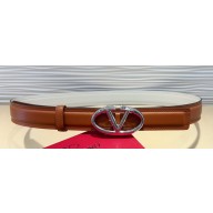Valentino The Bold Edition Vlogo Shiny Calfskin Belt 30 mm 04