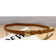Loewe Width 1.5cm Pebble belt in smooth calfskin Brown