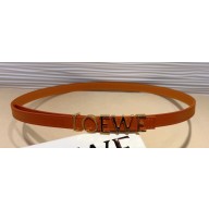 Loewe Width 1.5cm Belt in smooth calfskin with metallic LOEWE lettering 01