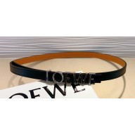 Loewe Width 1.5cm Belt in smooth calfskin with metallic LOEWE lettering 05