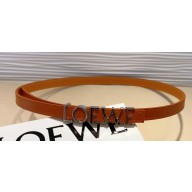 Loewe Width 1.5cm Belt in smooth calfskin with metallic LOEWE lettering 04