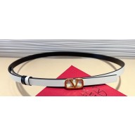 Valentino Vlogo Signature Reversible Belt In Metallic And Shiny Calfskin 10 mm 09