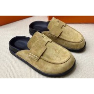 Hermes Go Women/Men mules in suede calfskin (original quality) 01