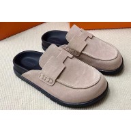 Hermes Go Women/Men mules in suede calfskin (original quality) 05