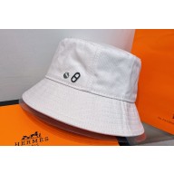 Hermes Calvi Seashell bucket hat White 2024