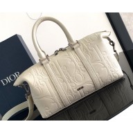 Dior Weekender 25 Bag in Beige Dior Gravity Leather and Beige Grained Calfskin 2024
