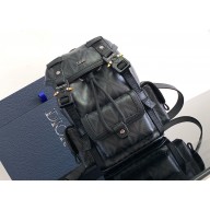 Dior Hit the Road Mini Backpack Bag in Black CD Diamond Canvas 2024