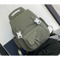 Dior Maxi Gallop Backpack Bag in Khaki Dior Gravity Leather and Khaki Grained Calfskin 2024