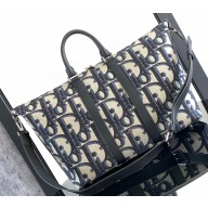 Dior Weekender 40 Bag in Beige and Black Maxi Dior Oblique Jacquard 2024