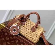 Louis Vuitton Natural raffia Nano Speedy Bag M83525 LV By The Pool 2024