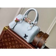Louis Vuitton Speedy 18 Bandoulière Bag M24606 Leather Sky Blue 2024