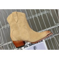Celine Heel 4.5cm Chelsea Boot In Suede Camel 2024
