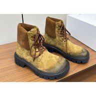 Loewe Sierra combat boots in suede Khaki 2024