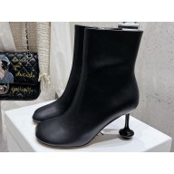 Loewe Heel 8.5cm Toy ankle bootie in nappa lambskin Black 2024